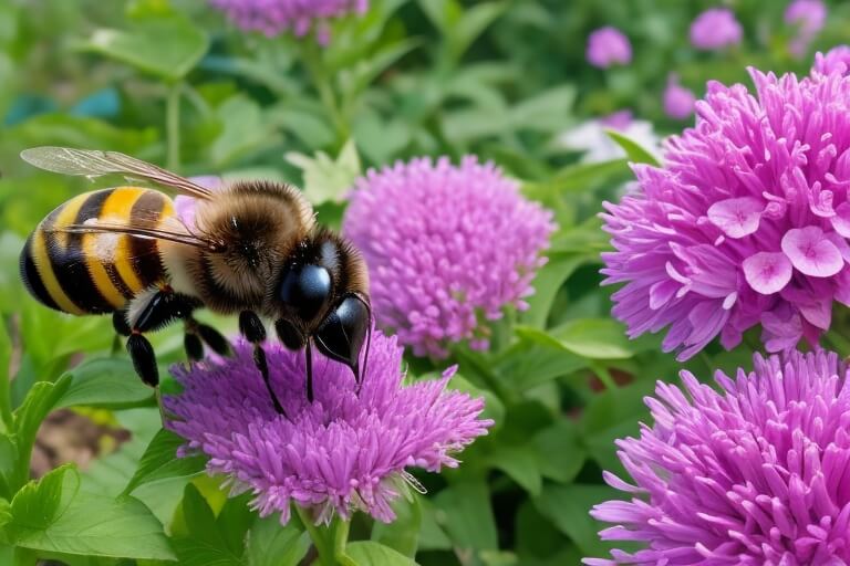  Bees in Garden
